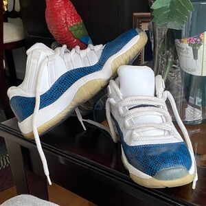 Jordan Blue and White Sneakers